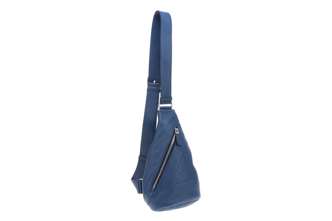 Prada Sling Bag Cobalto Triangle