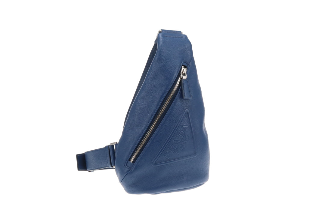 Prada Sling Bag Cobalto Triangle