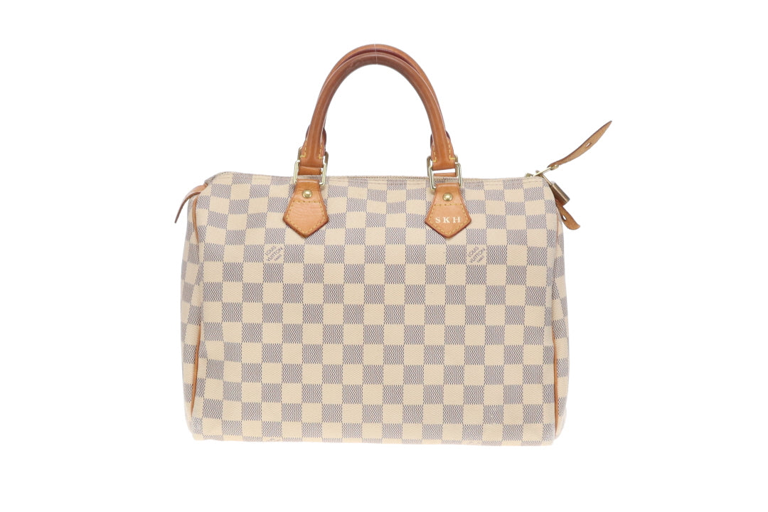 Louis Vuitton Speedy 30 Damier Azur DU3191 (Hotstamp SKH)