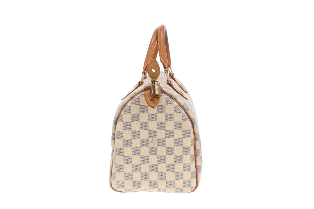 Louis Vuitton Speedy 30 Damier Azur DU3191 (Hotstamp SKH)