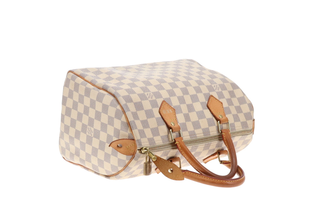 Louis Vuitton Speedy 30 Damier Azur DU3191 (Hotstamp SKH)
