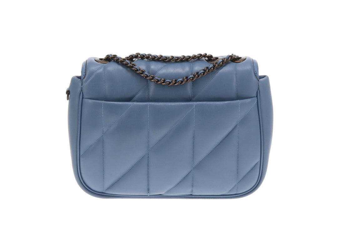 Coach Madison Quilted Pillow Shoulder Bag Blue