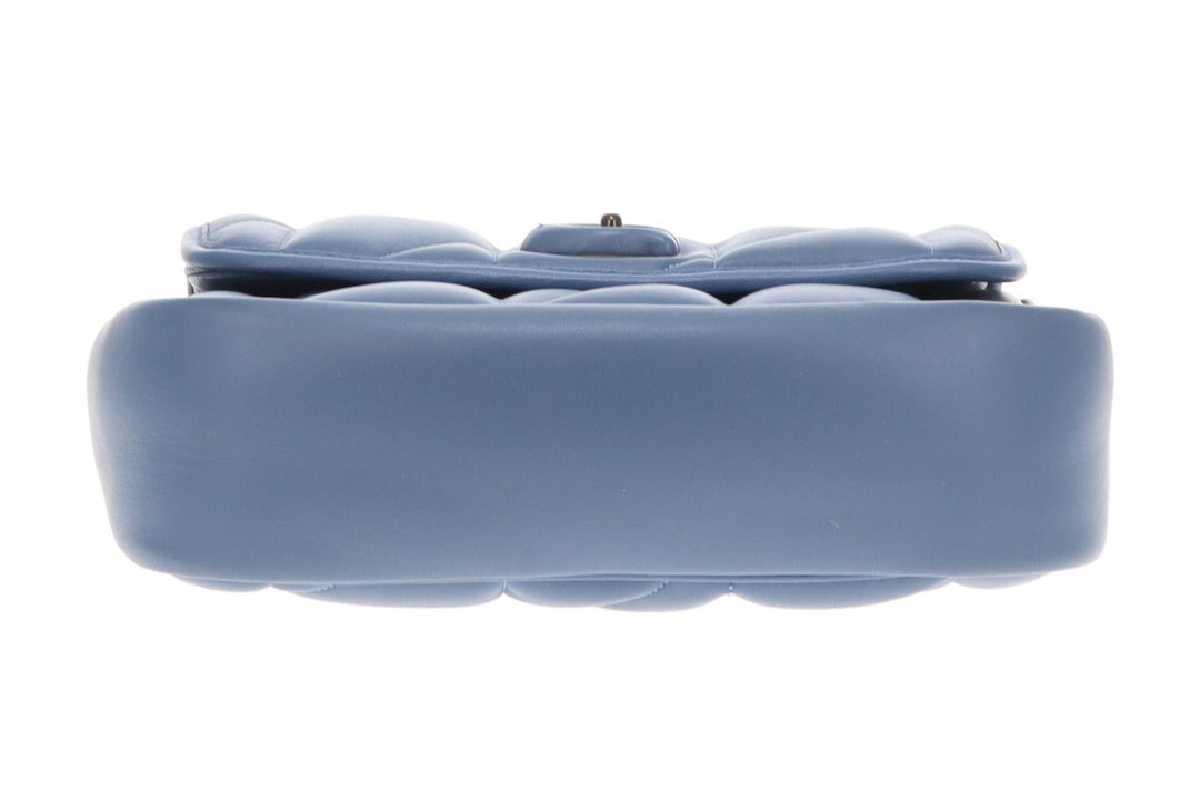 Coach Madison Quilted Pillow Shoulder Bag Blue