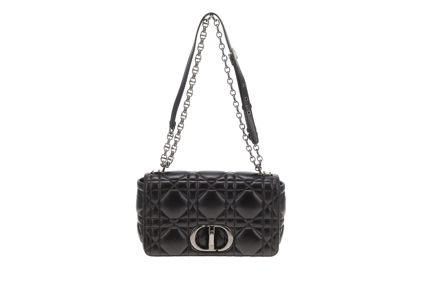 Dior Caro Medium Black Macrocannage Lambskin 2021