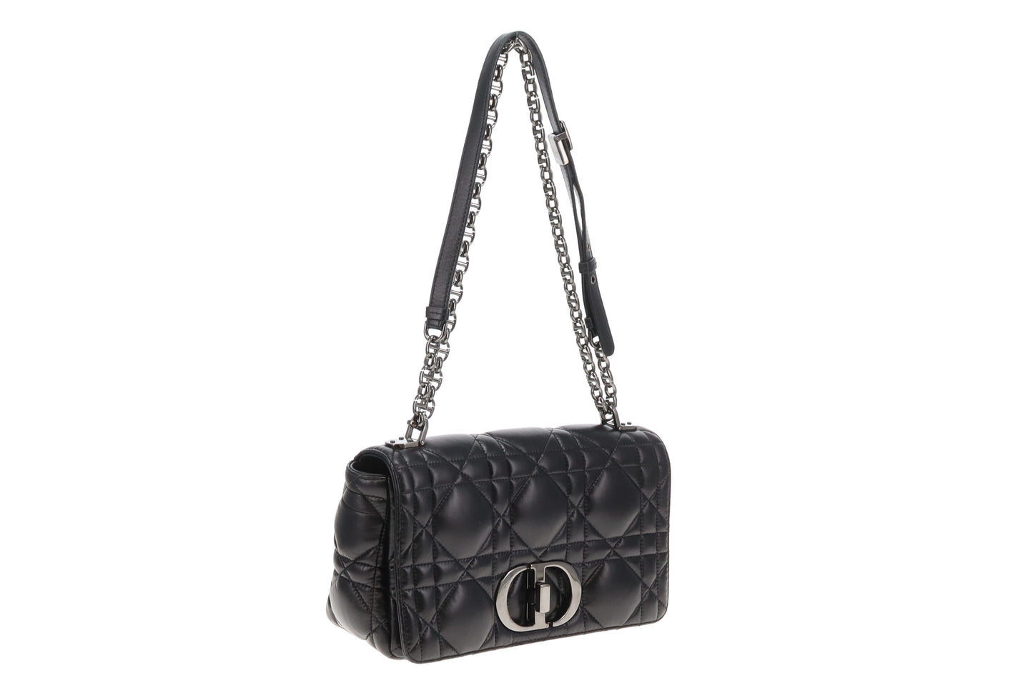 Dior Caro Medium Black Macrocannage Lambskin 2021