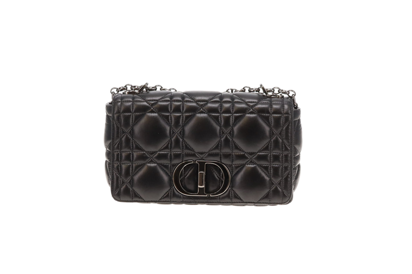 Dior Caro Medium Black Macrocannage Lambskin 2021