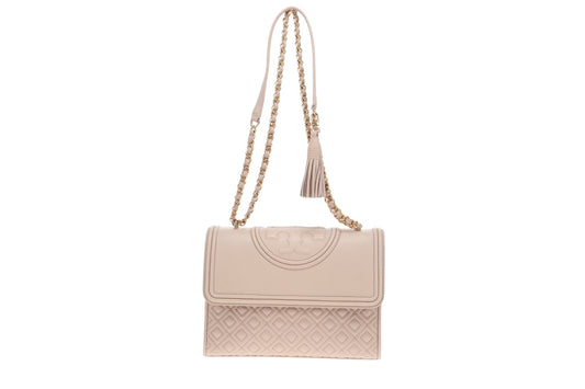 Tory Burch Fleming Bag Beige GHW