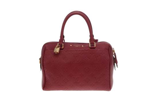 Louis Vuitton Speedy Bandouliere 25 Raisin Empreinte AR2187 - 2017