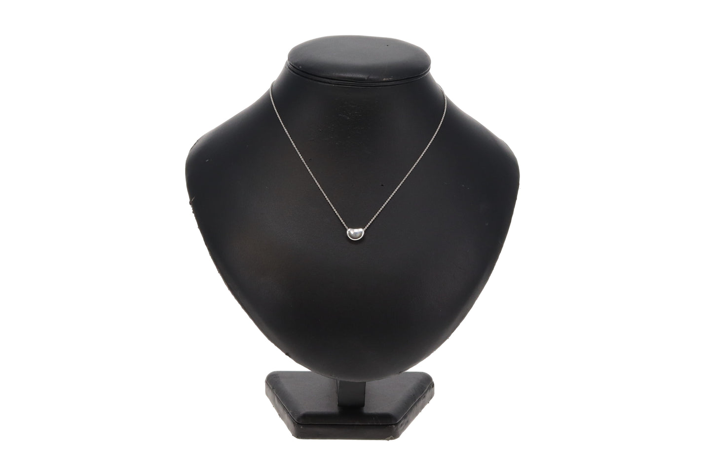 Tiffany Elsa Peretti Bean Design Silver pendant 12mm, 16" Chain