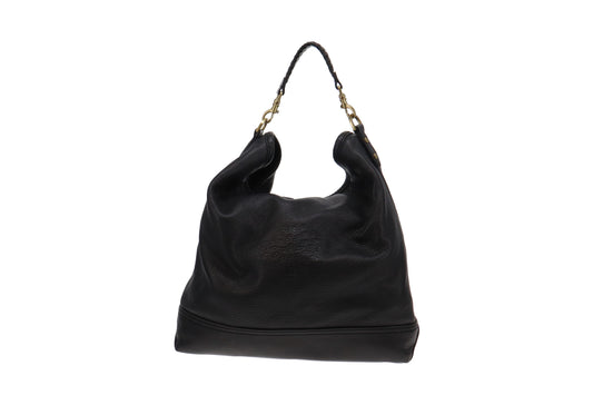 Mulberry Eddie Hobo Black Grained Leather GH