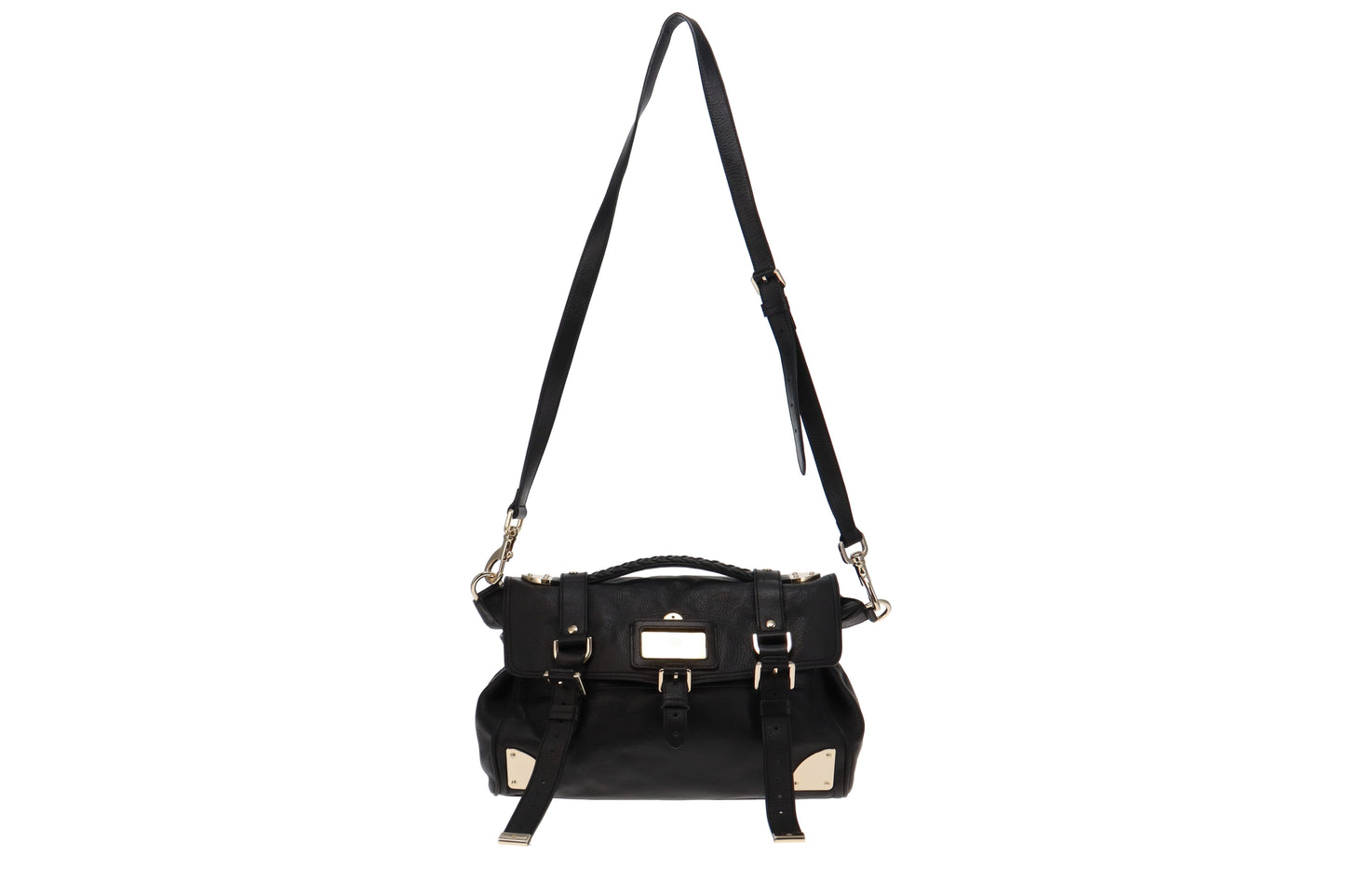 Mulberry Ltd Edt Alexa Travel Day Bag Black With Strap GH