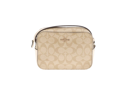 Coach Mini Camera Bag Beige Signature
