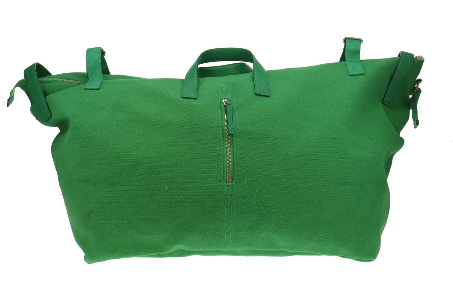 Jacquemus Green Cotton Canvas Le Sac à Linge Weekend Bag