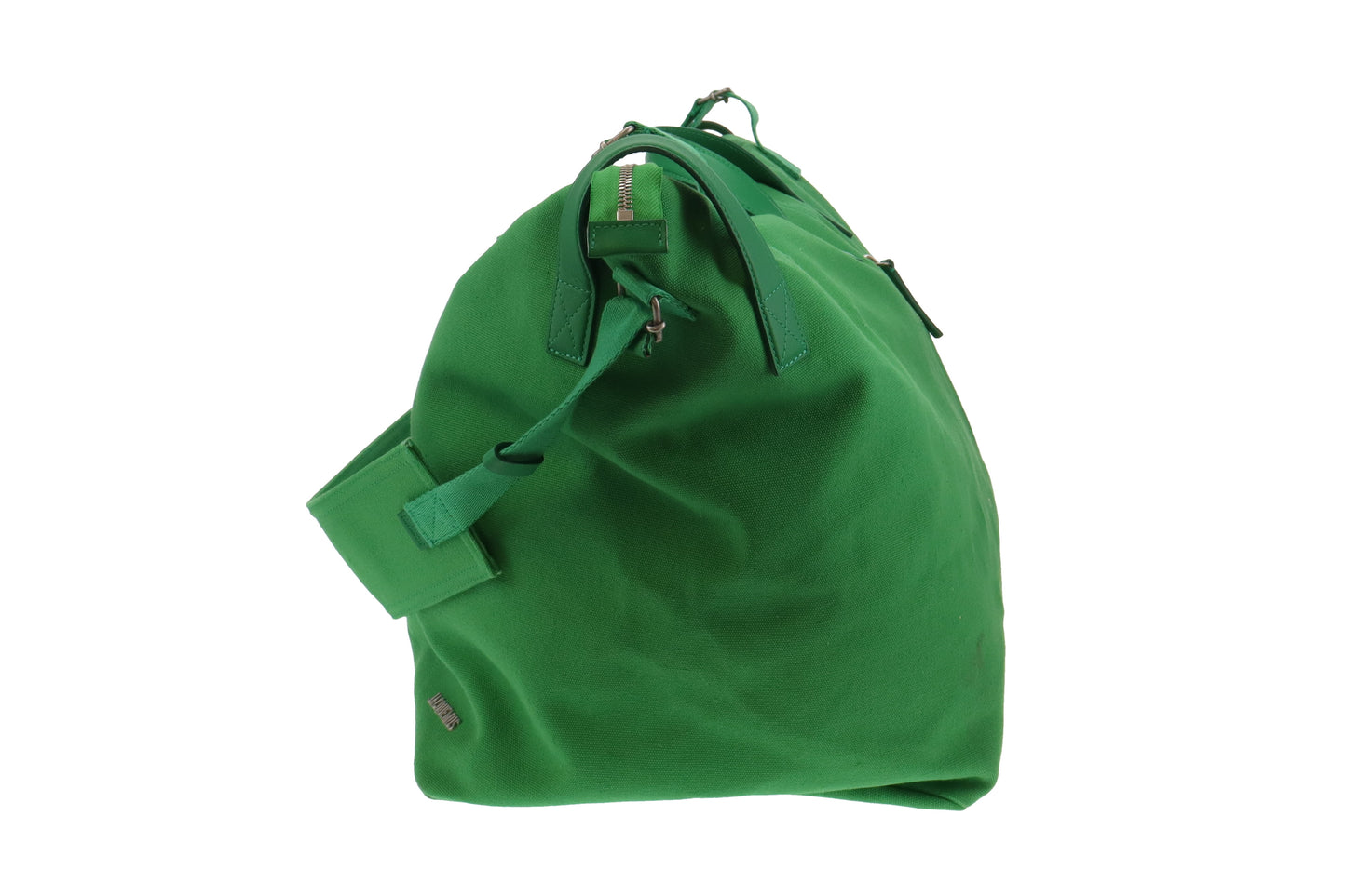 Jacquemus Green Cotton Canvas Le Sac à Linge Weekend Bag