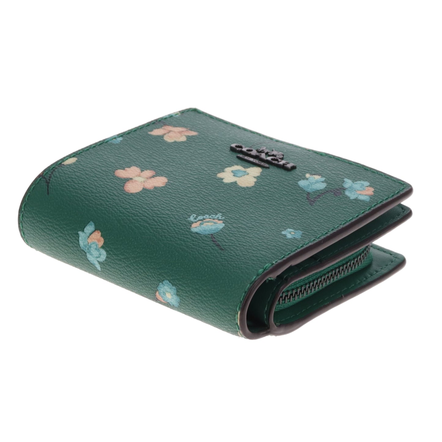 Coach Snap Wallet In Mystical Floral Print Green