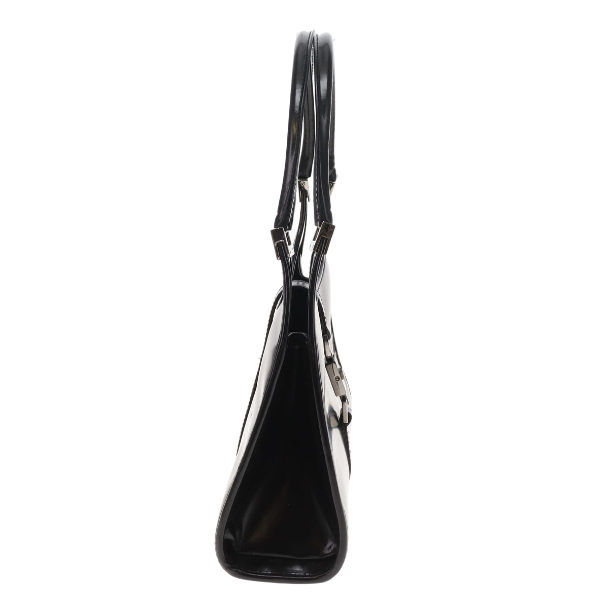 Gucci Jackie Bardot Vintage Black Smooth Leather SHW