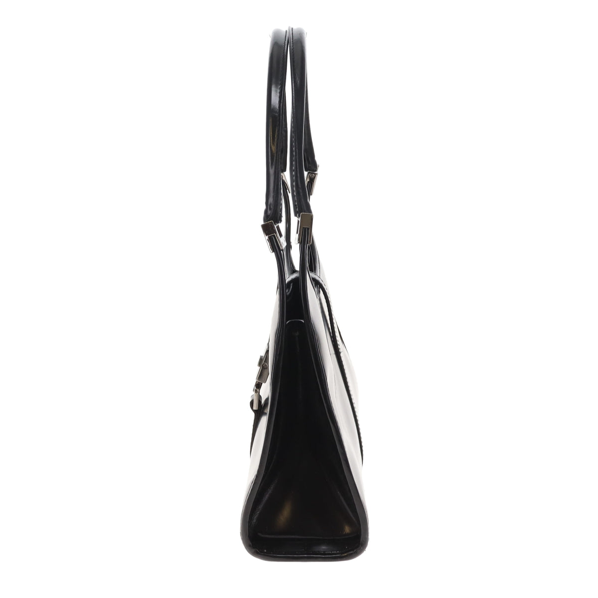 Gucci Jackie Bardot Vintage Black Smooth Leather SHW