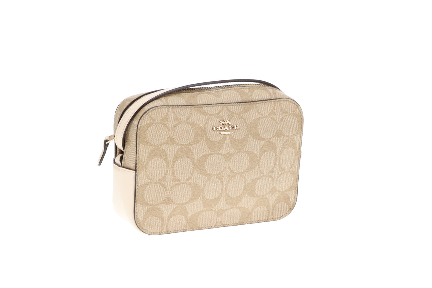 Coach Mini Camera Bag Beige Signature