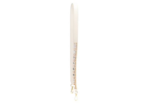 Prada Strap White Leather and Crystal GHW
