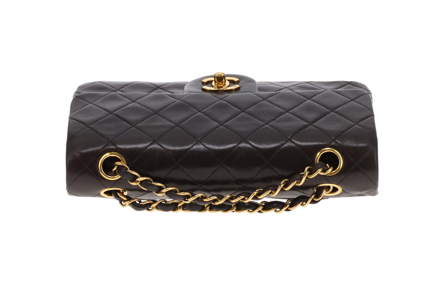 Chanel Classic Double Flap Small Dark Brown Lambskin GHW 1994/96