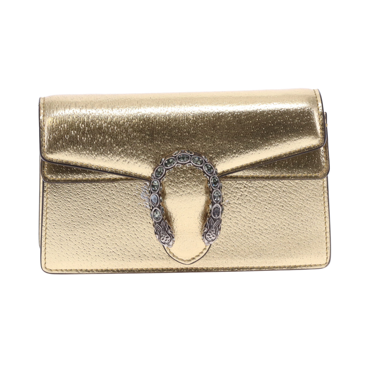 Gucci Dionysus Super Mini en cuir doré