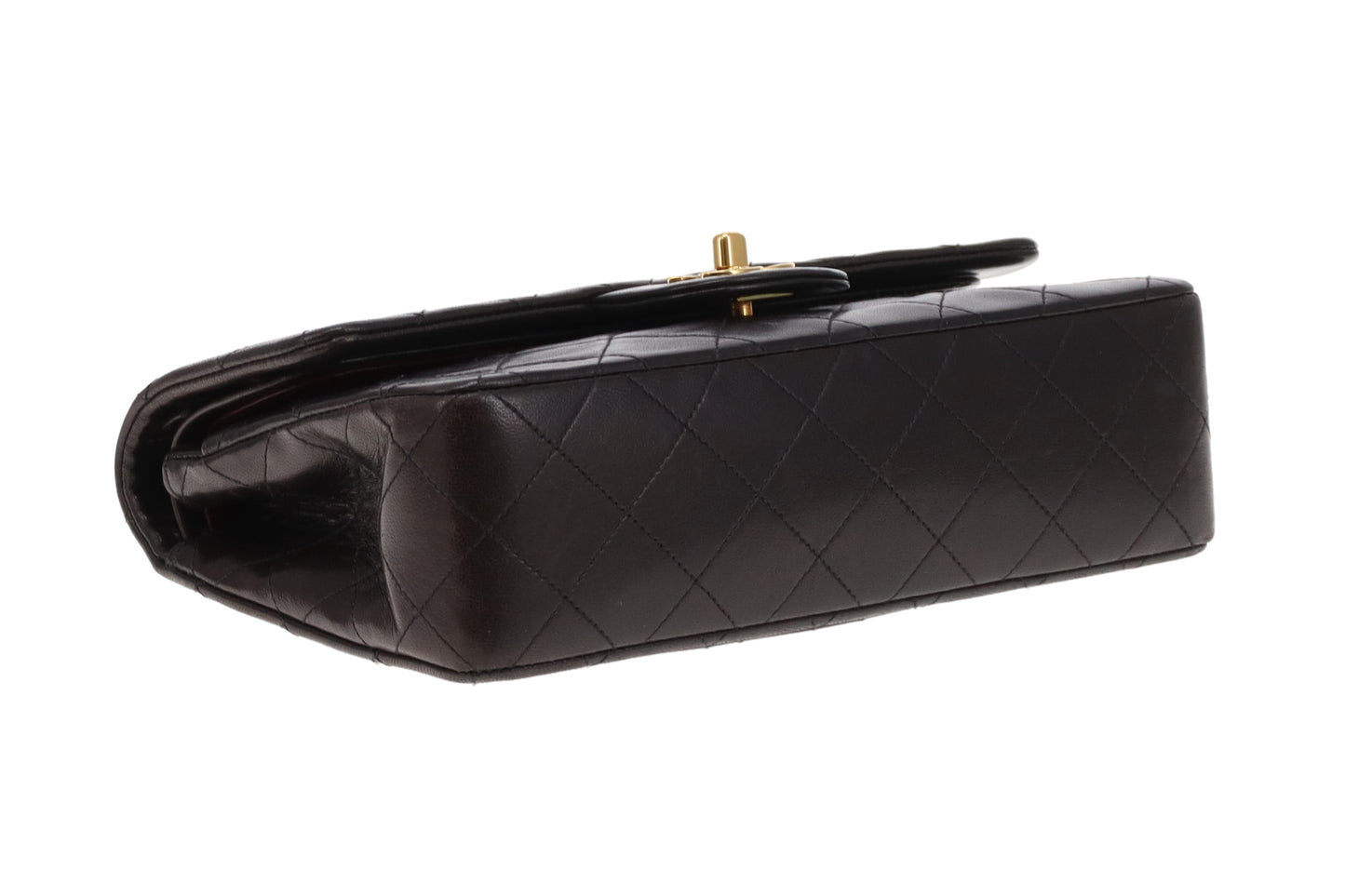 Chanel Classic Double Flap Small Dark Brown Lambskin GHW 1994/96