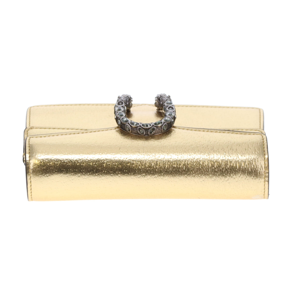 Gucci Dionysus Super Mini en cuir doré