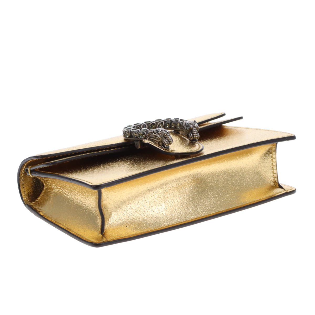 Gucci Dionysus Super Mini en cuir doré
