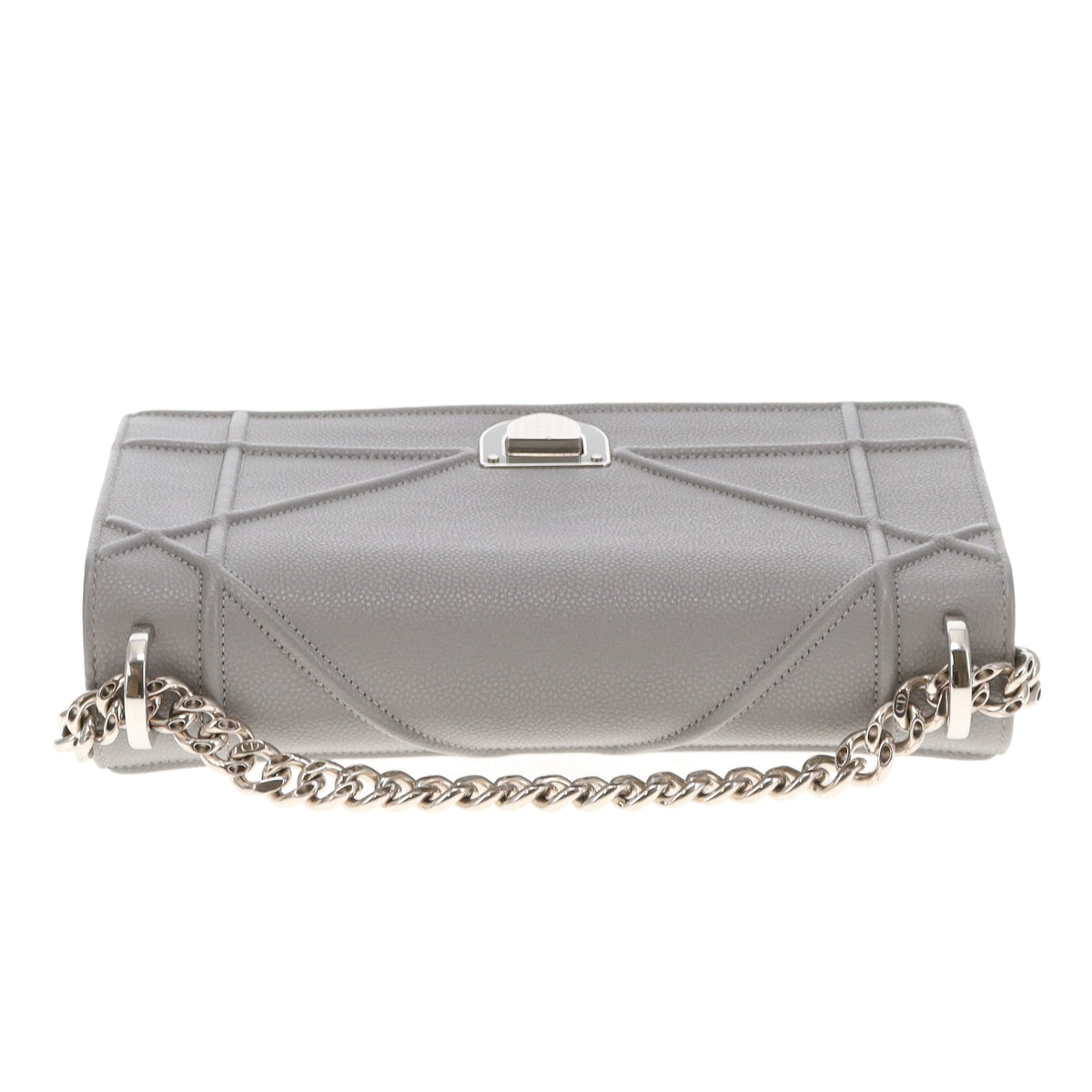 Dior Diorama Flap Grey Leather SHW 2016