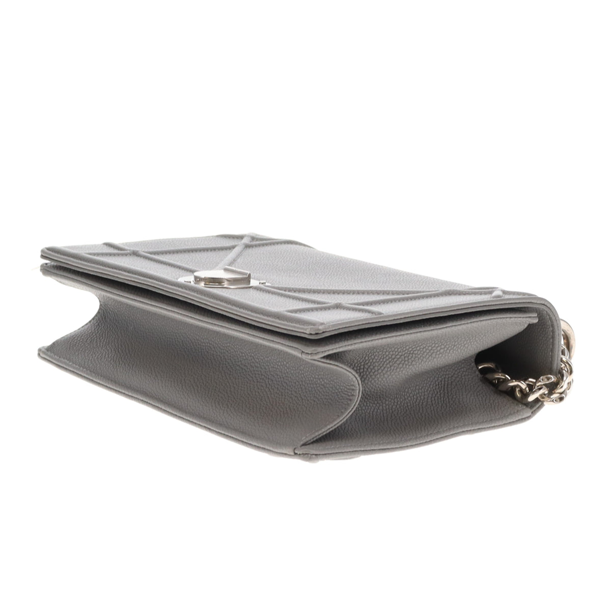 Dior Diorama Flap Grey Leather SHW 2016