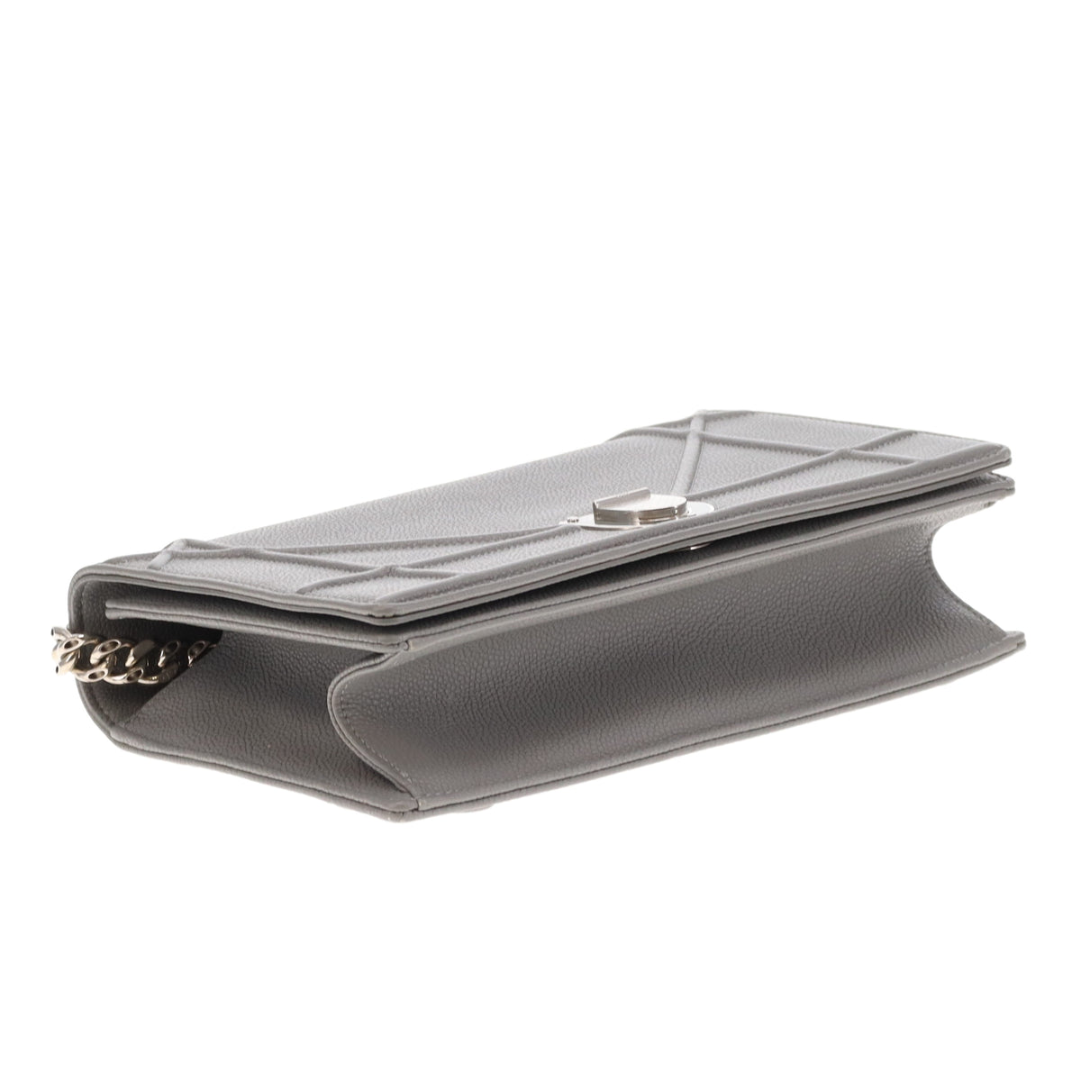 Dior Diorama Flap Grey Leather SHW 2016