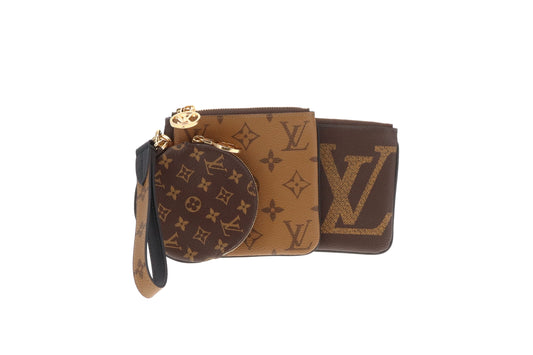 Louis Vuitton Trio Pouches Reverse Monogram (NFID)