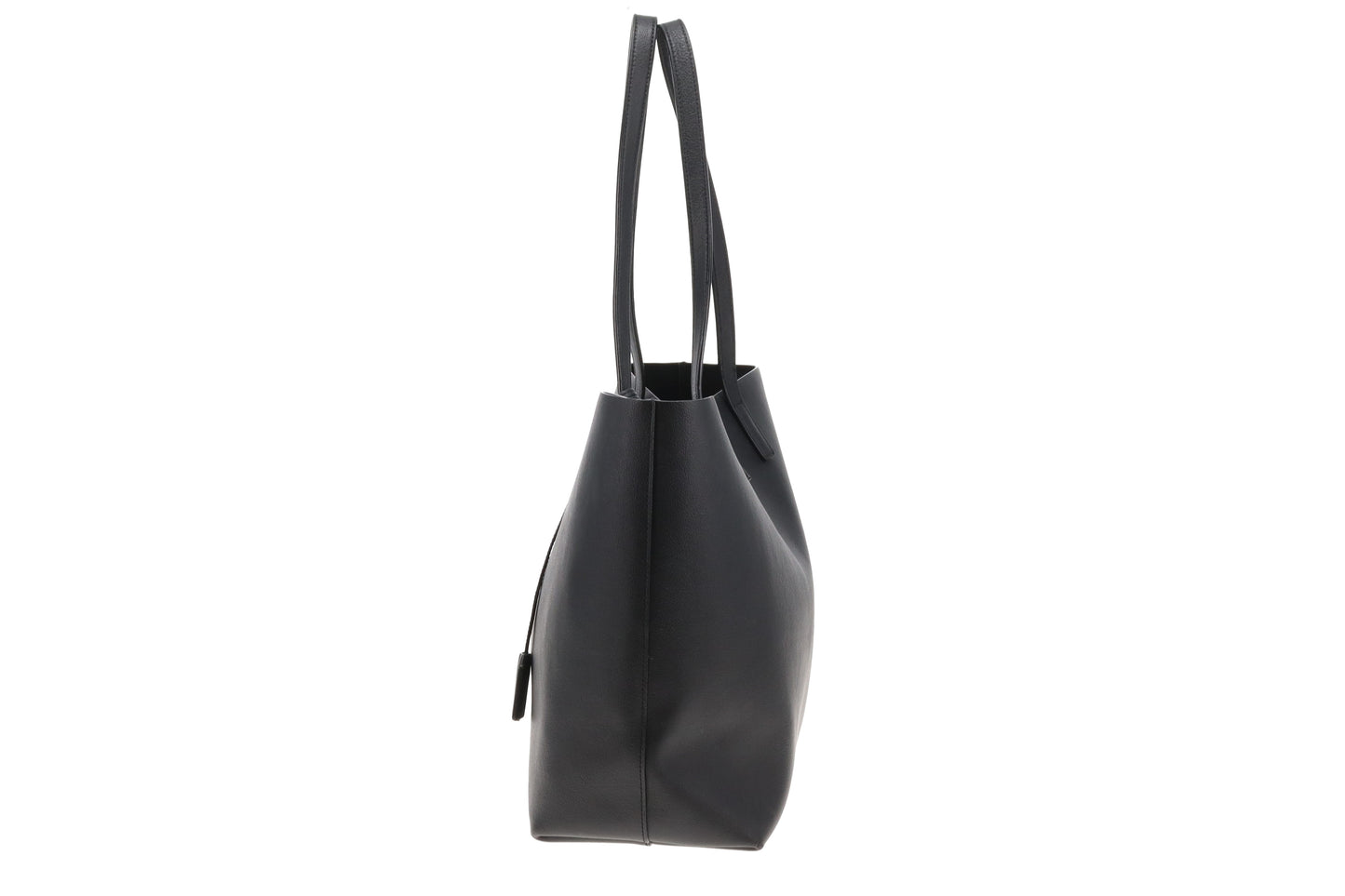 Saint Laurent East West Shopping Tote Black Leather 2021