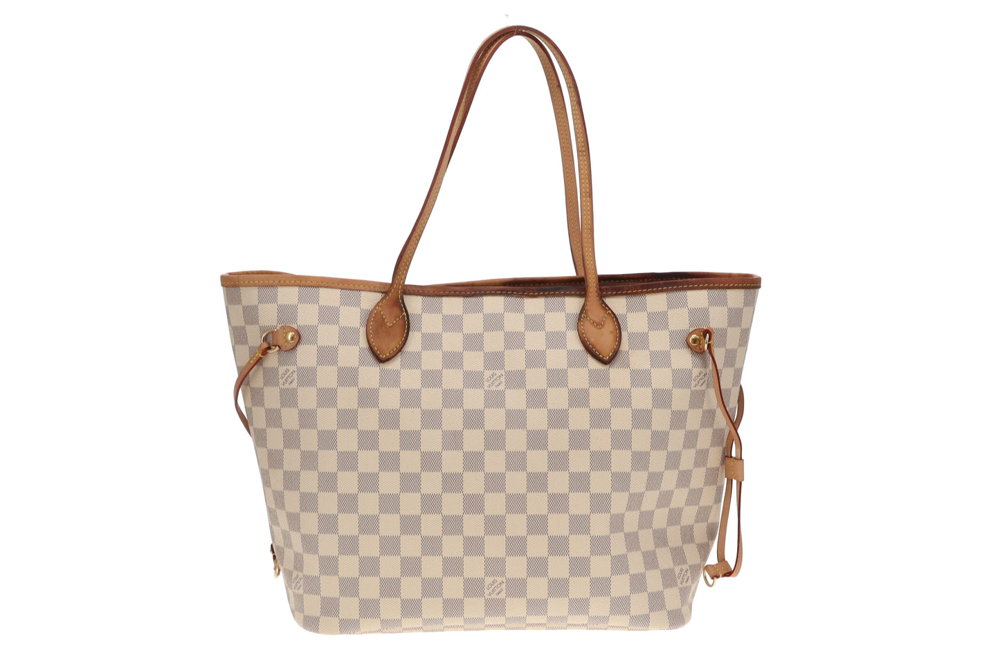 Louis Vuitton Neverfull MM & Pochette Damier Azur (NFID Chipped)
