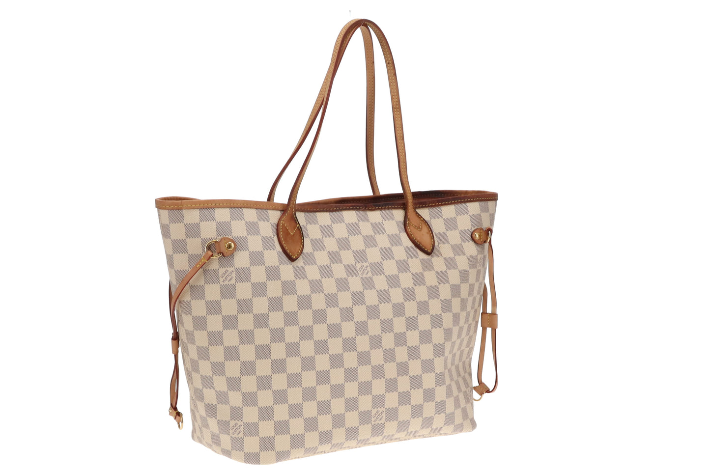 Louis Vuitton Neverfull MM & Pochette Damier Azur (NFID Chipped)