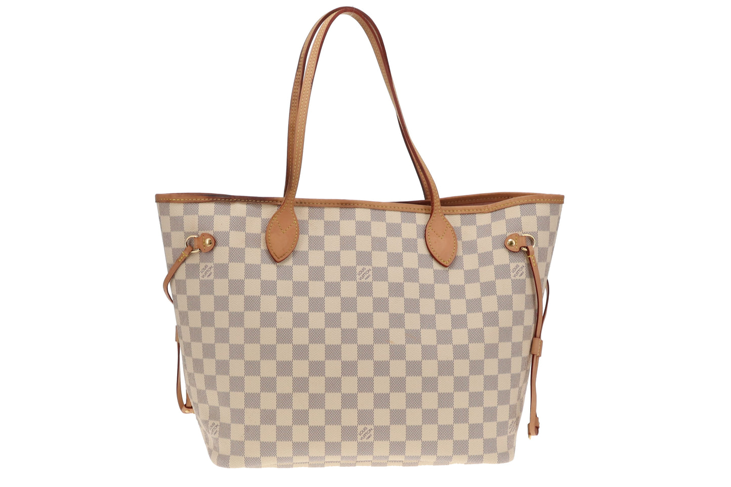 Louis Vuitton Neverfull MM & Pochette Damier Azur (NFID Chipped)
