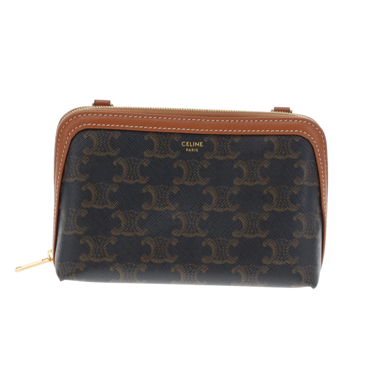 Celine Mini Clutch on Chain Triomphe Canvas 2022