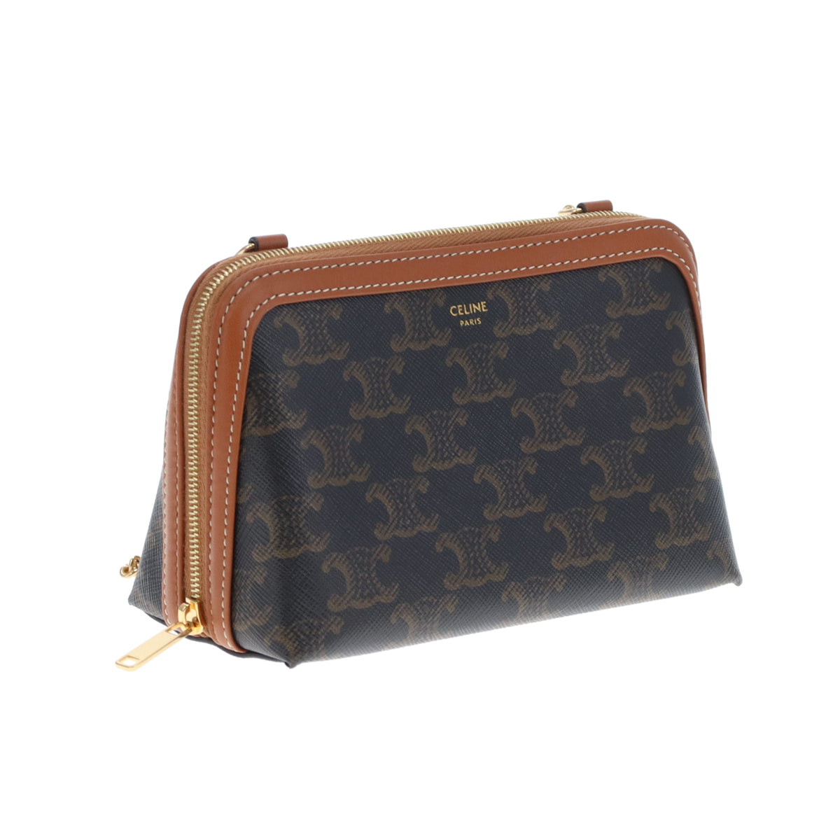 Celine Mini Clutch on Chain Triomphe Canvas 2022