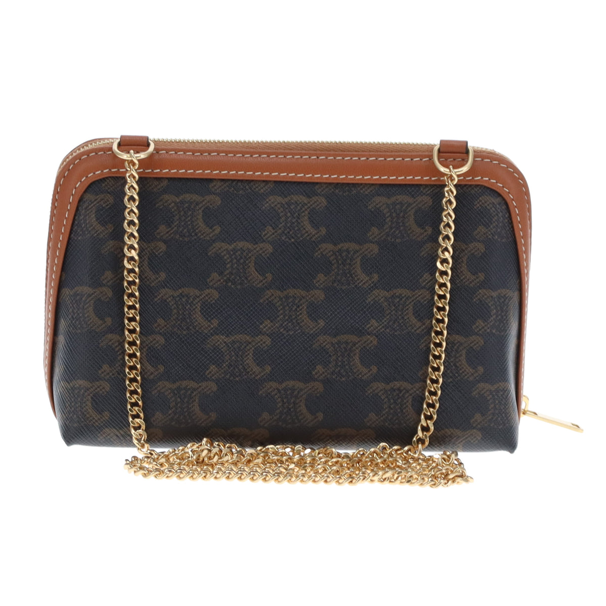Celine Mini Clutch on Chain Triomphe Canvas 2022