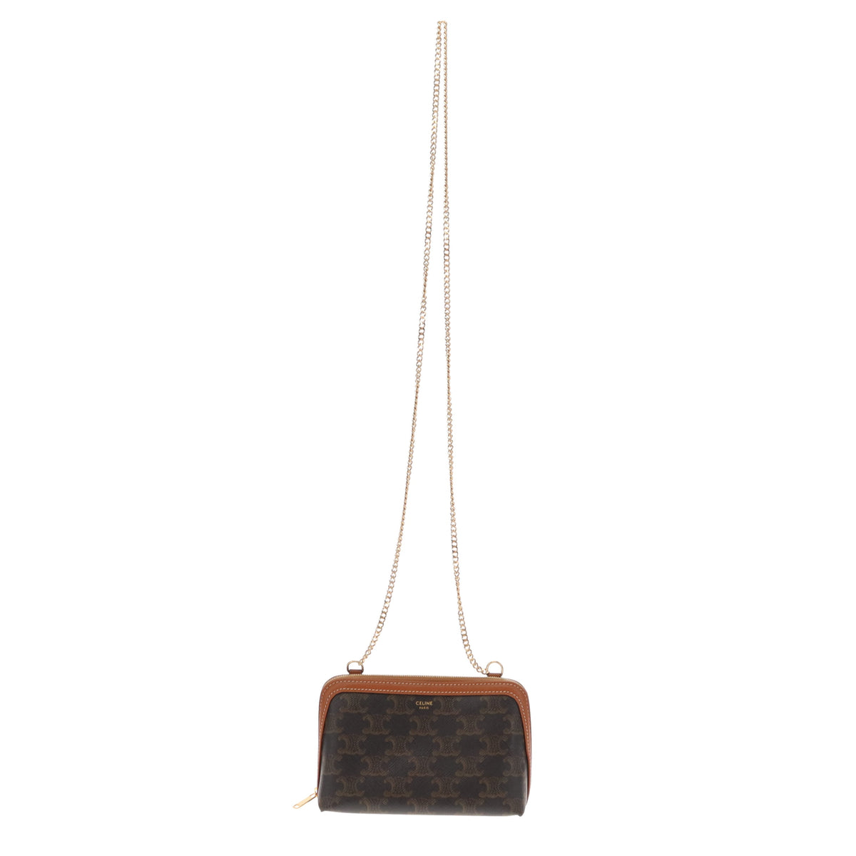 Celine Mini Clutch on Chain Triomphe Canvas 2022