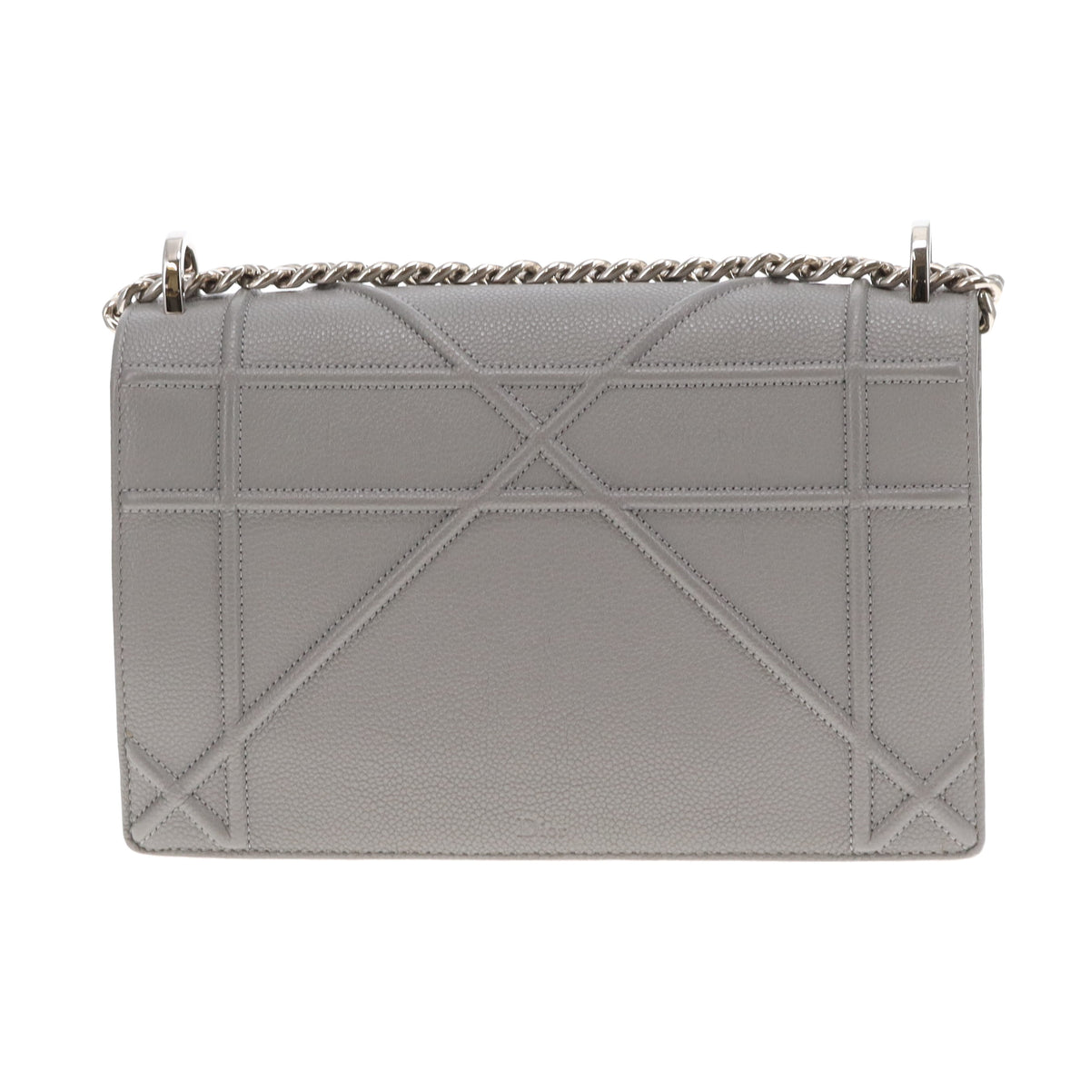 Dior Diorama Flap Grey Leather SHW 2016