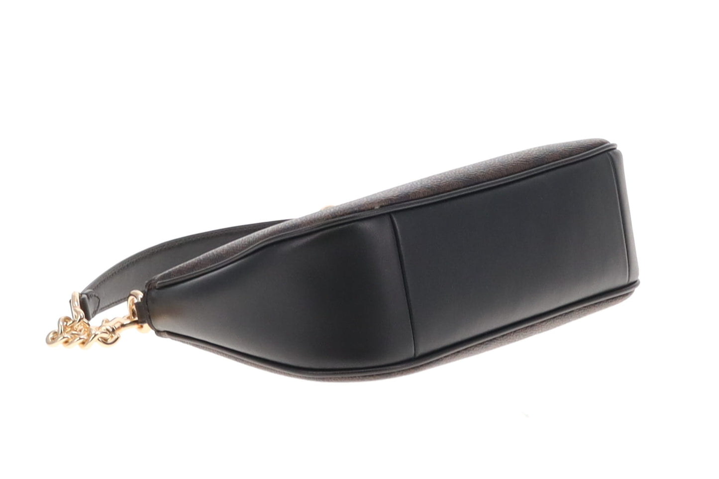 Coach Teri Signature Convertible Shoulder Bag Dark Brown