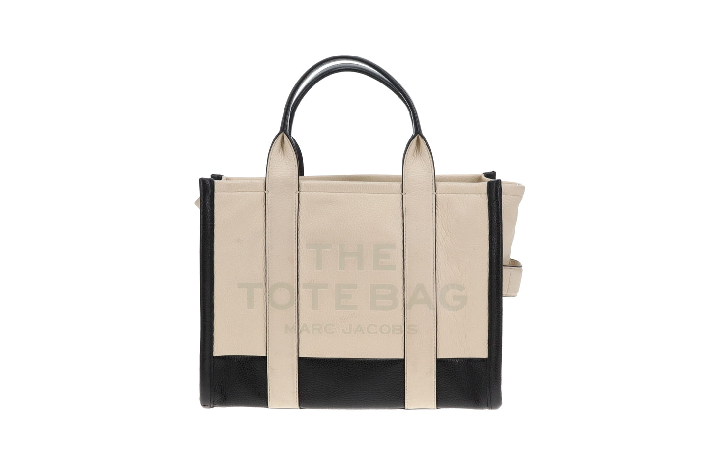 Marc Jacobs The Tote Bag Medium Cream/Black Leather