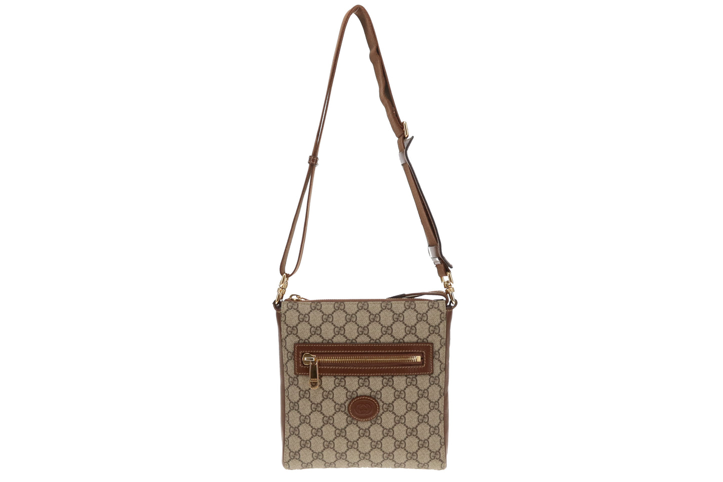 Gucci GG Supreme Small Messenger Bag Brown
