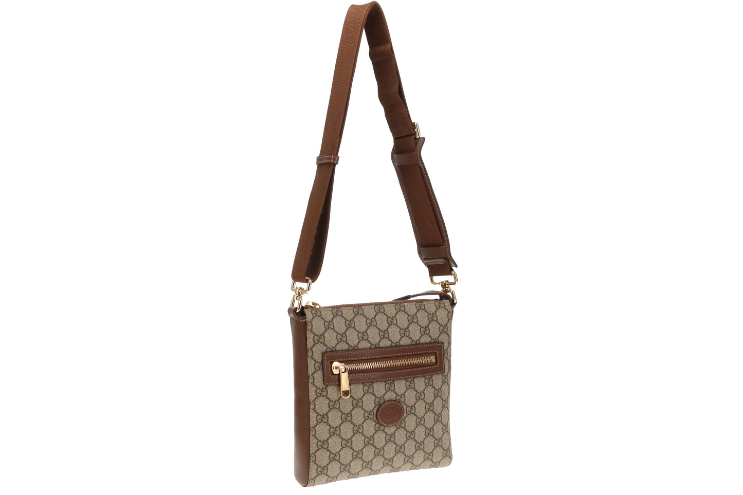 Gucci GG Supreme Small Messenger Bag Brown