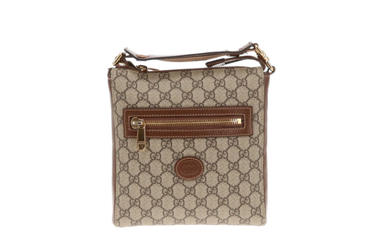 Gucci GG Supreme Small Messenger Bag Brown