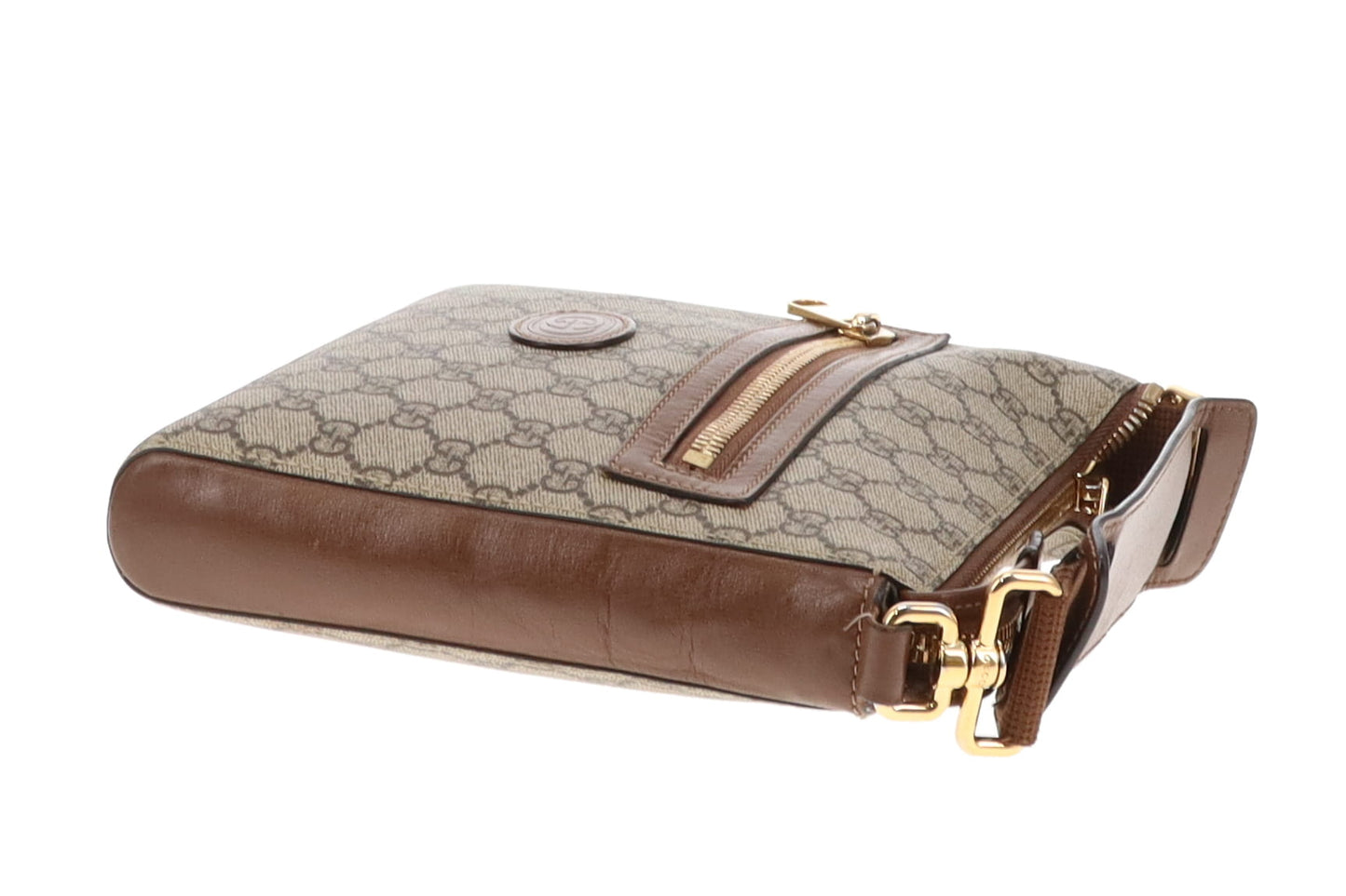 Gucci GG Supreme Small Messenger Bag Brown