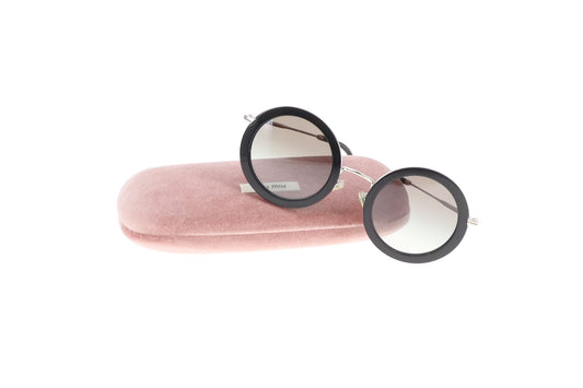 Miu Miu Round Sunglasses With Black Rim