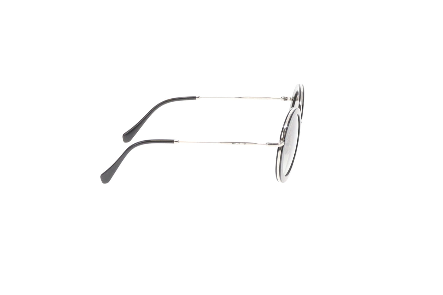 Miu Miu Round Sunglasses With Black Rim