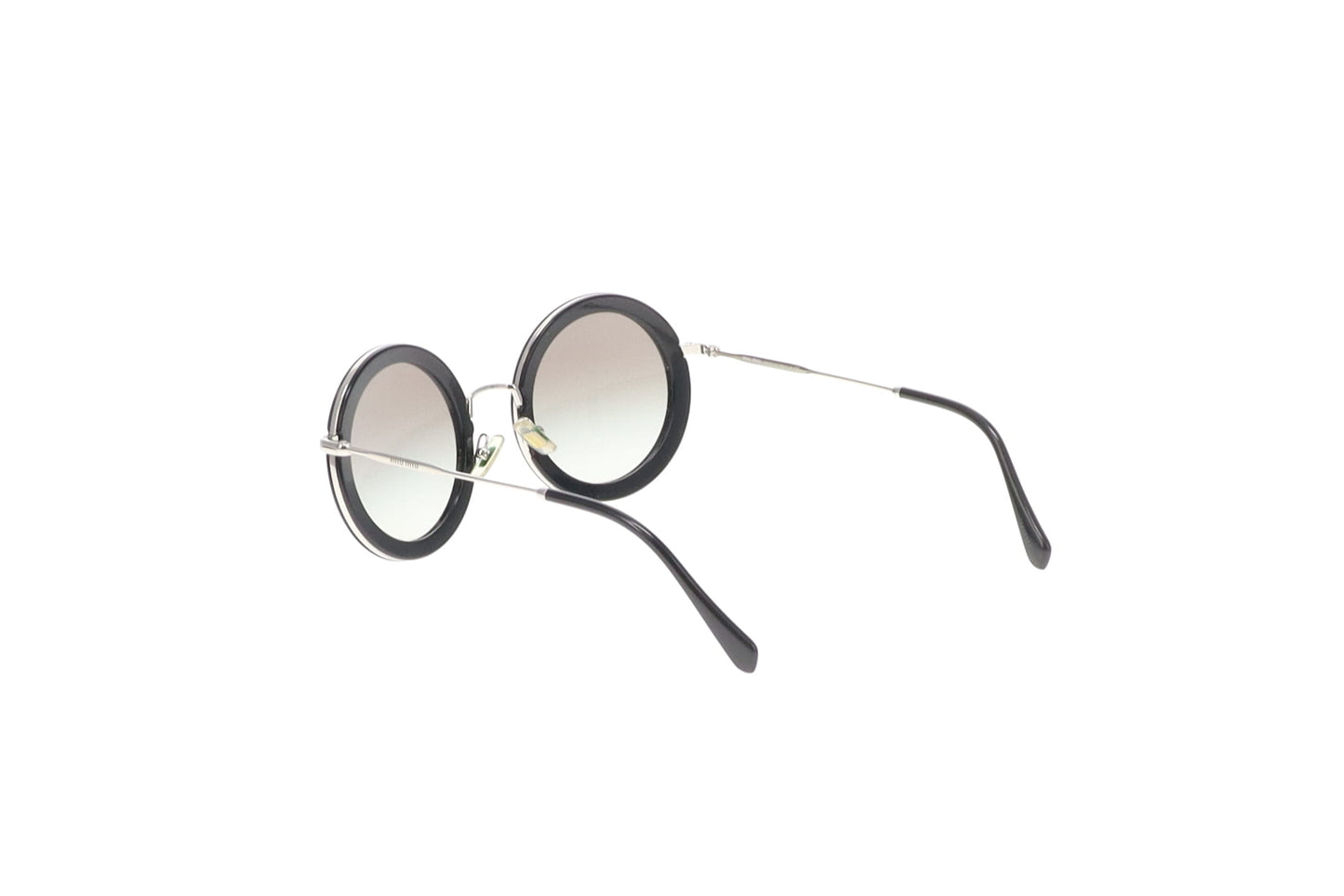 Miu Miu Round Sunglasses With Black Rim